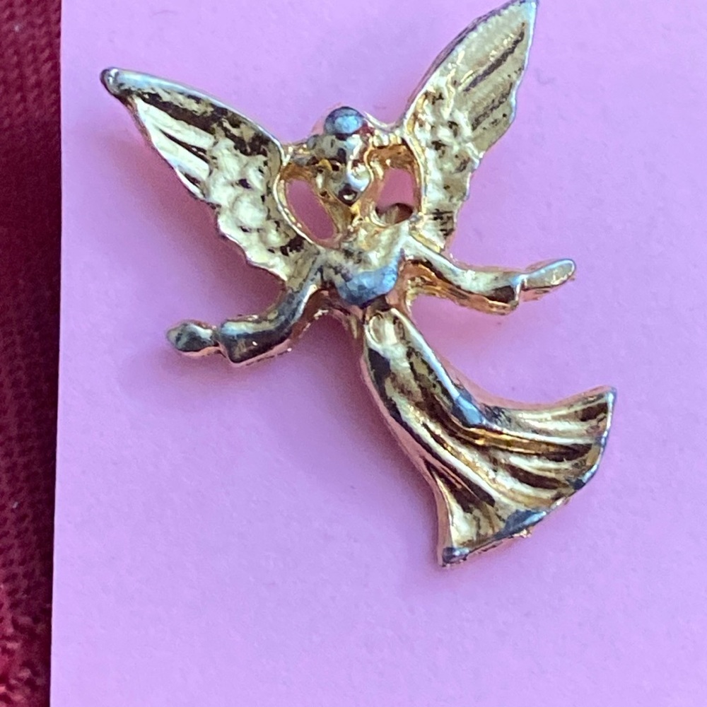 5/$10❤️❤️❤️Vintage 90s Angel Tie Tack Hat Pin